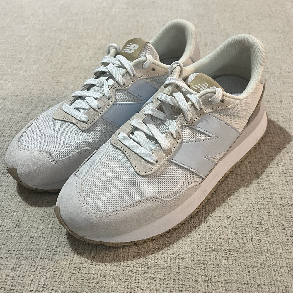 New Balance White and Gray Athletic Shoes